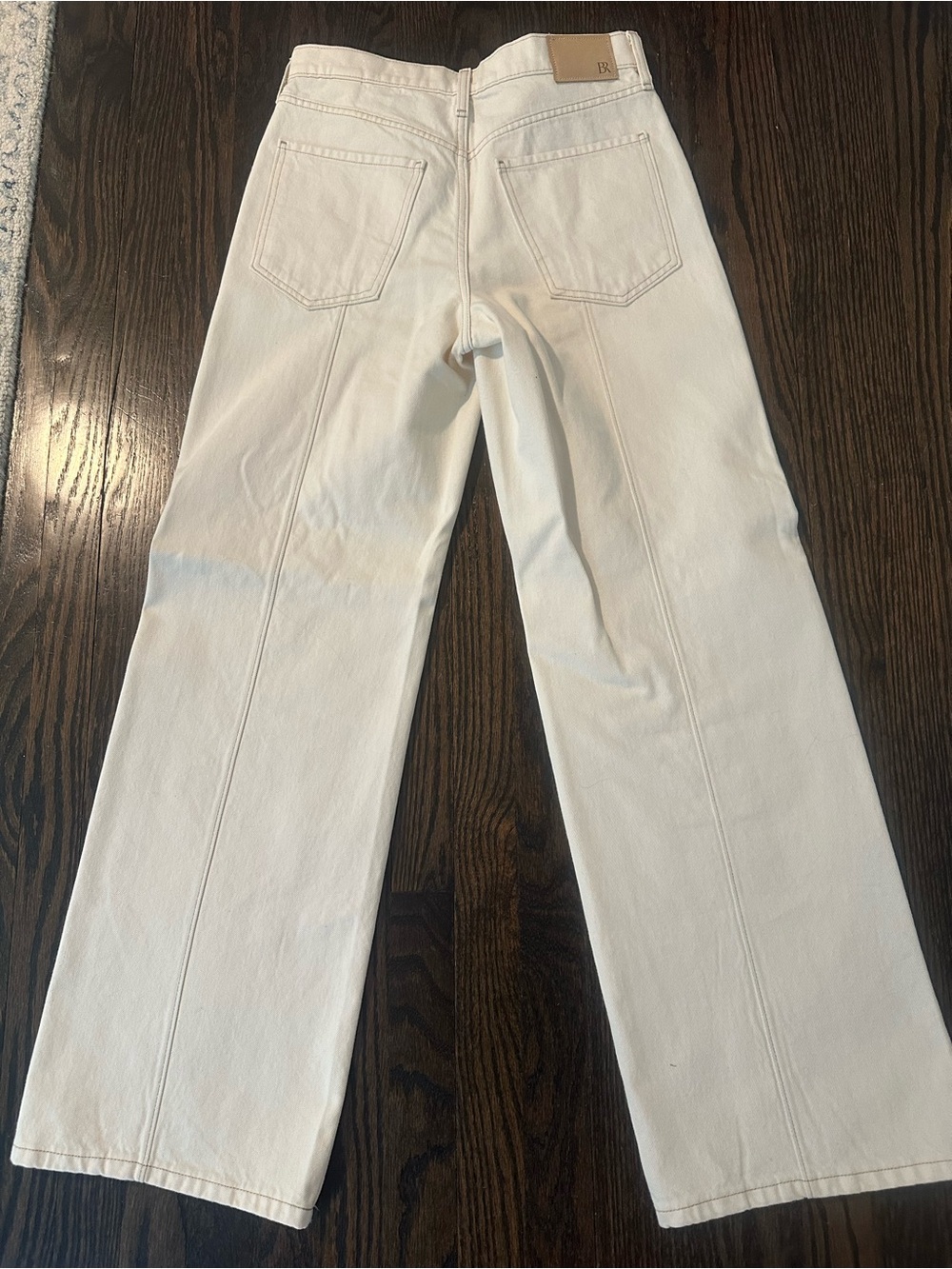 Banana Republic Cream Cotton Jeans